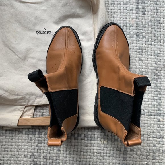 Flattered Sally Rubber-Trimmed Leather Boots - Picture 6 of 7